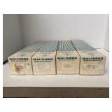 Four Walther o-scale model train cars including