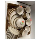 Lot of Country Manor dishes including seven cups