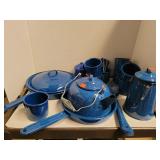 Blue Enamel Cookware  for Camping