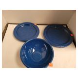 Blue Enamel Cookware Set of 4 each