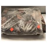 Upholstered.  Hinged lid. Box.  15x11x4.5in high