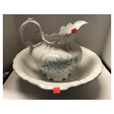 Klondyke Pitcher & Bowl Set. Large.  16.5in diam