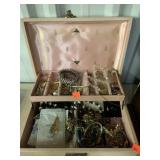 Jewelry Box w/ Misc Jewelry
