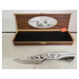 Ornate Deer Knife & Case