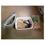 Group Lot Clothespins, Door Handles, etc