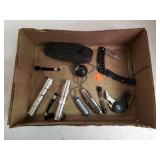 Group Lot Folding Knives, Flashlights, etc