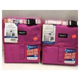 2 freezable lunch bags.