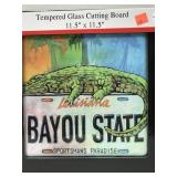 Tempered Glass Cutting Board 11.5in square.