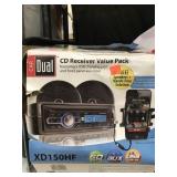 CD Receiver.  Car dual.  60 watts. Aux input. USB