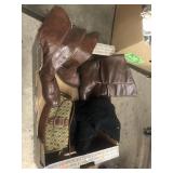 3 pairs of Sz. 7 Womens Boots & Xo Purse