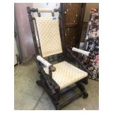 Vintage Upholstered Rocking Chair