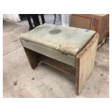 Vintage Upholstered Footrest