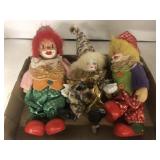 3 ct. of Vintage Clown Figurines
