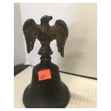 Metal bell with Eagle. 6in high