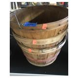 Lot of three Apple Baskets.  Bushel (?) size.