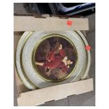 Red Boy Painting Ornate Plate