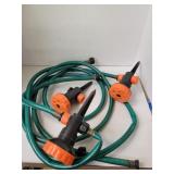 3 Short Water Hoses & 3 Sprinklers