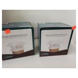 2 Solar Powered Post Caps