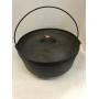 Cast Iron Dutch Oven.  12.  (quarts?) w/ handle &