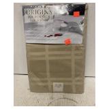 Microfiber oval tablecloth. Tan 60? x 102?