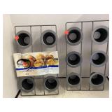 Two Chicago Metallic professional popover pans