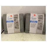 Two 24 pocket shoe organizers