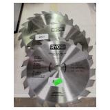 Lot of 3 Ryobi Saw Blades