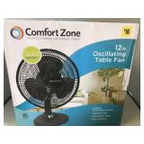 12in Oscillating Table Fan