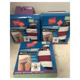 3pkgs.  Hanes String Bikinis Size L/7  3pr/pkg.