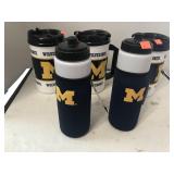 Michigan Wolverines Drinkware.  3 Giant Plastic