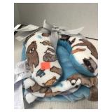 Blanket & Neck Pillow Set. 40x30in Blanket.