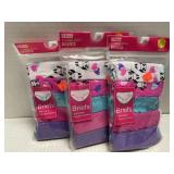 3 Pkgs of 5 ct. Girls 2T/3T Underwear