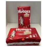 2 Pkgs  32 ct. Huggies Size 1 Diapers