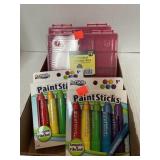 2 ct. Storage Boxes & 2 Packs of Paint Sticks