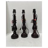 3 ct. of Matching Lamp Bases (no shades)