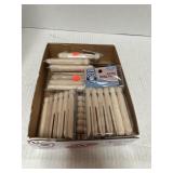 Flat of Round Doll Pins for Crafts