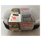 Rubbermaid Meal Prep Containers. 5 / pkg.