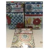 3 - Tablecloths,  52x70in.  Flannel Backed