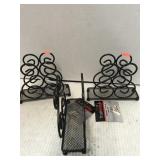 3 Bronzed Napkin Holder