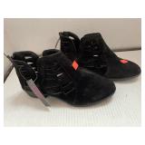 Womens Cute Felt Boots Size 8