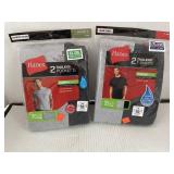 2 Packs of 2 ct. Hanes Tagless T-Shirts Mens
