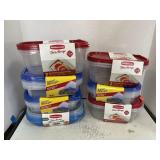 7 Packs - Rubbermaid Containers