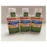 3 Bottles Mucinex Fast-Max DM Liquid