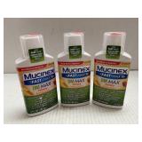 3 Bottles Mucinex Fast-Max DM Liquid
