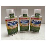 3 Bottles Mucinex Fast-Max DM Liquid