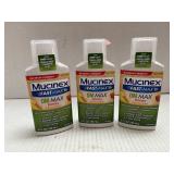 3 Bottles Mucinex Fast-Max DM Liquid