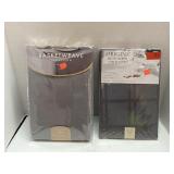 2 Grey Tablecloths,  1- 90 In Round, 1 60x102 Oval