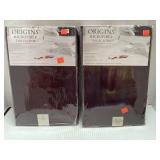 2 Maroon Microfiber Tablecloths. 1- 90 In Round,