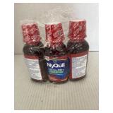 3 Bottles NyQuil CoughDM Liquid