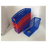 7 Plastic File Trays